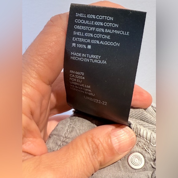 Urban Outfitters BDG light grey mom jeans 100% cotton raw hem - Picture 8 of 9